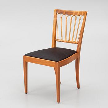 Josef Frank, a set of 8+2 dining chairs, model 1165, Svenskt Tenn, ca 1987.