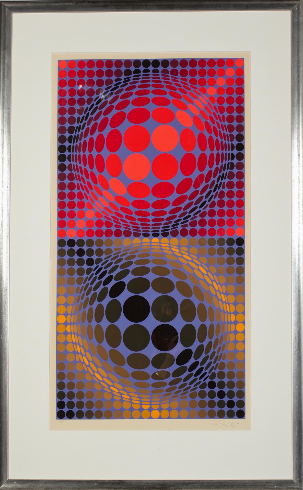 VICTOR VASARELY, serigrafi, signerad och numrerad 166/225.