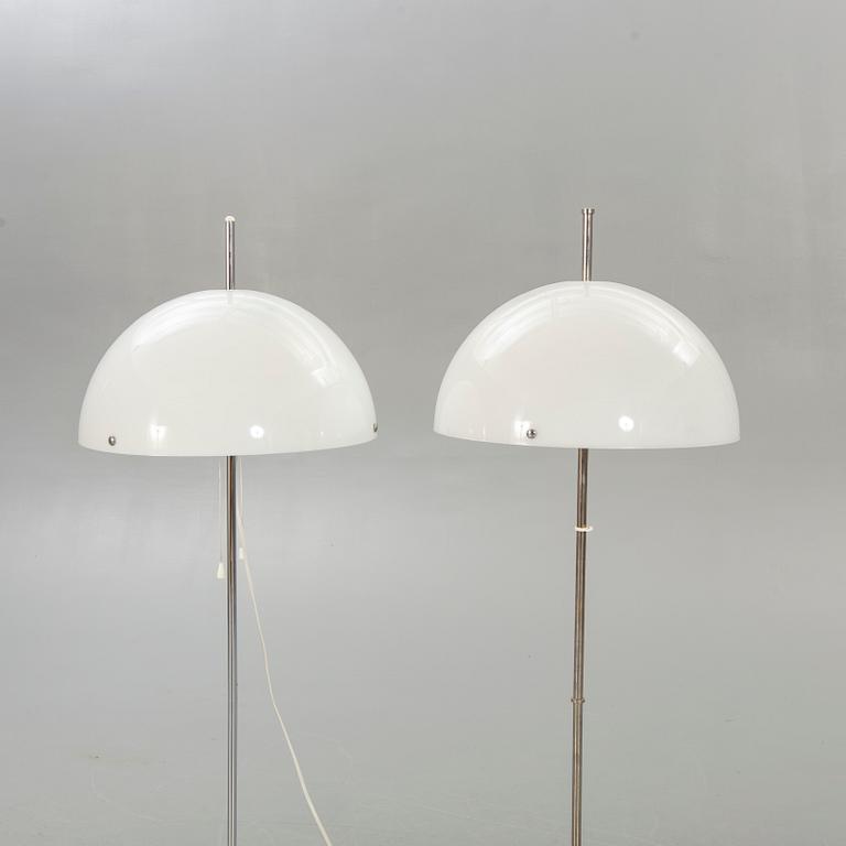 A set of two Fagerhult floor lamps, later part of the 20th century.