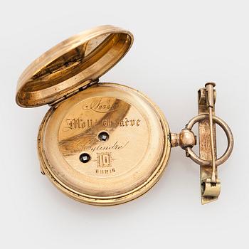 Pocket watch/pendant watch, hunter, 33.5 mm.
