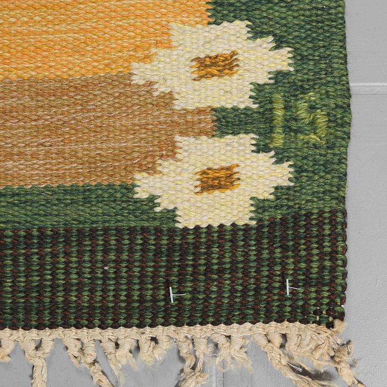 A flatweave by Ingegerd Silow, signed IS, second half of the 20th century, 202 x 135 cm.