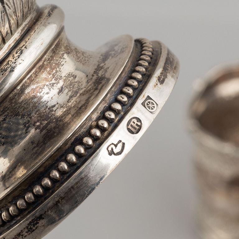 Eight silver pieces, England, Sweden, Germany and Norway, 19th-20th century.