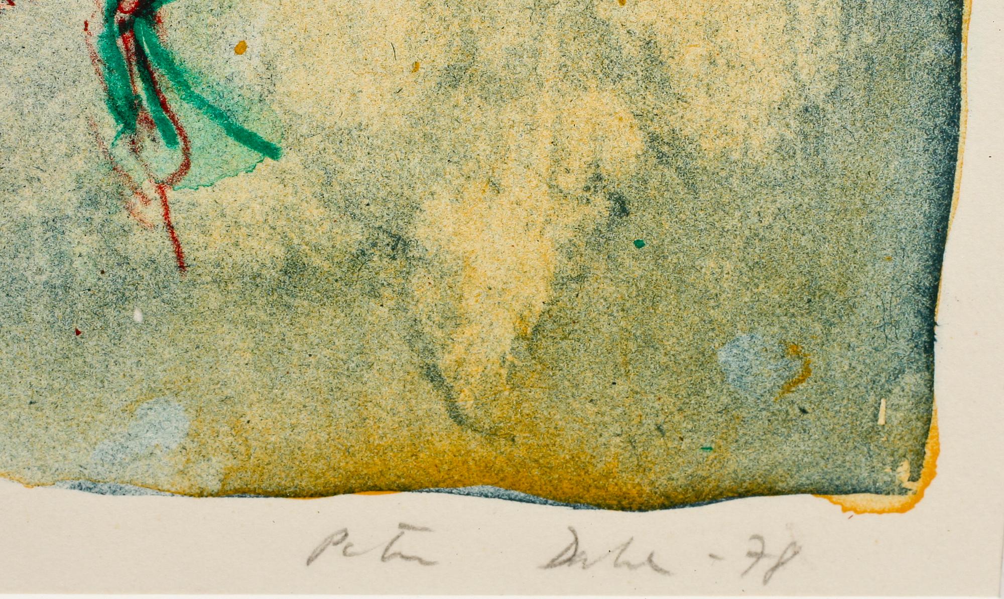 PETER DAHL, färglitografi, sign och dat -78, provtryck.