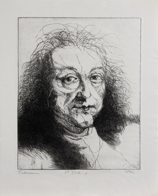 WELLS, CHARLES, etsningar, 4 st, sign och numr.