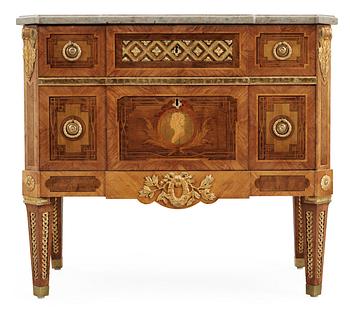 536. A Gustavian commode by Gottlieb Iwersson, signed and dated 1783.