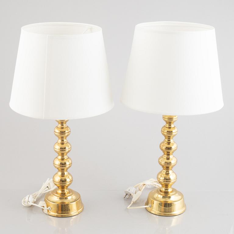A pair of table lights from Enco, end of the 20th Century.