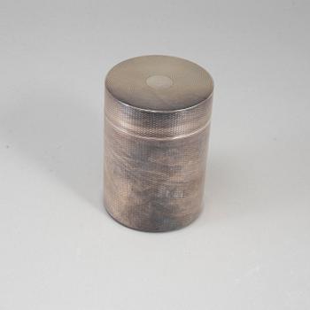 HERMÈS, a silver plated tobacco box.
