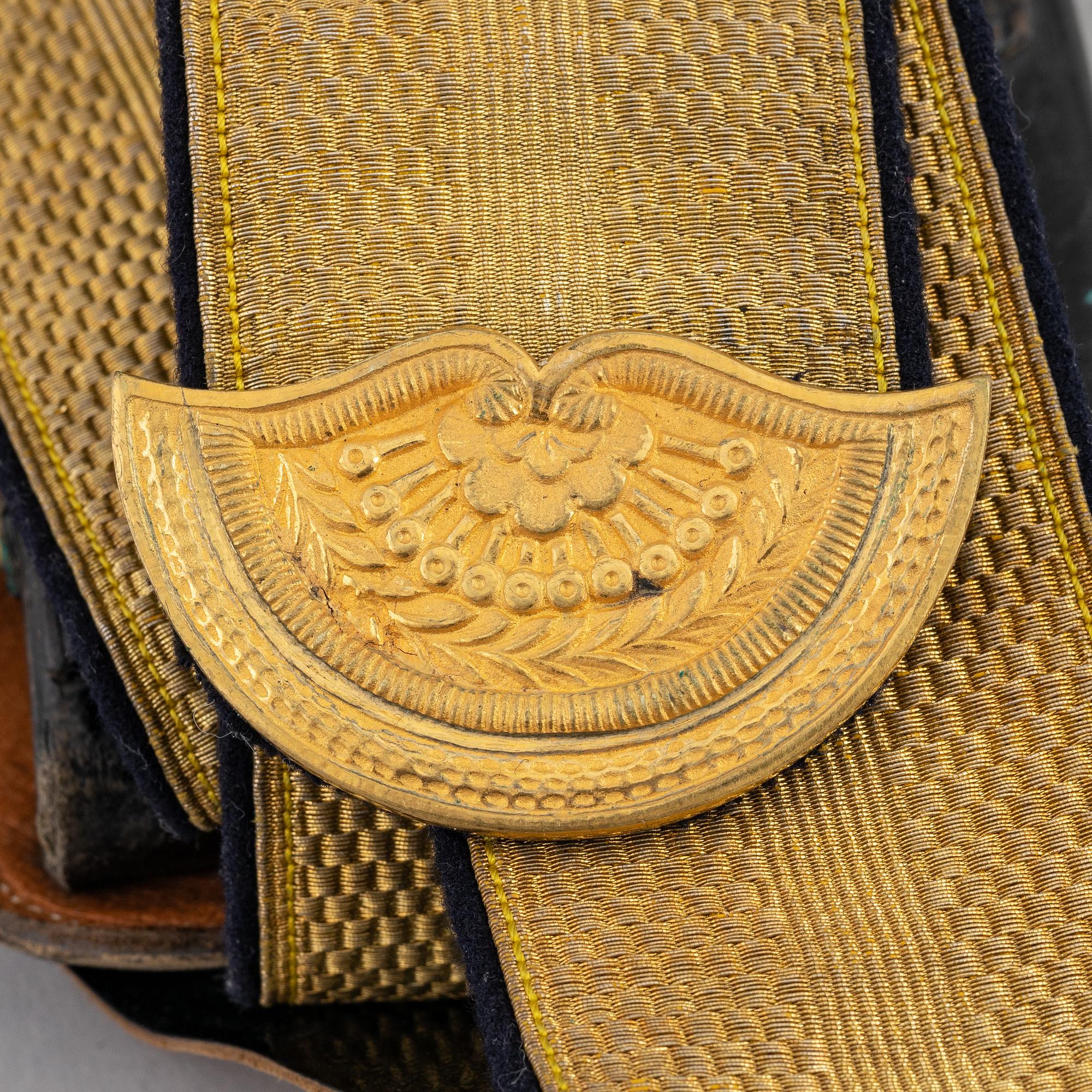 A Swedish cavalry officer's cartridge box model 1895.