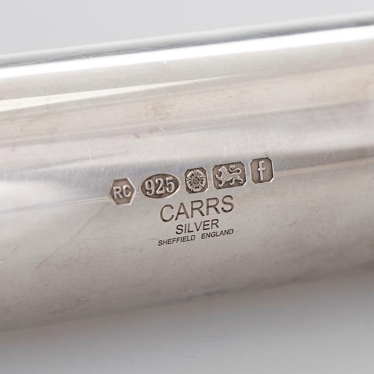 Sikarikotelo ja sikarileikkuri, sterlinghopeaa, Carrs, Sheffield 2005, ja Birmingham vuonna 2000.