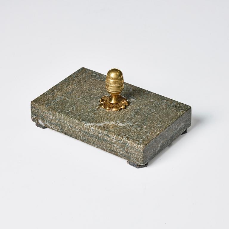A Sweden empire paper weight , first half of the 19th century.