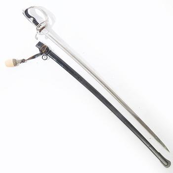 Sabel, tysk, 1900-tal, med balja.