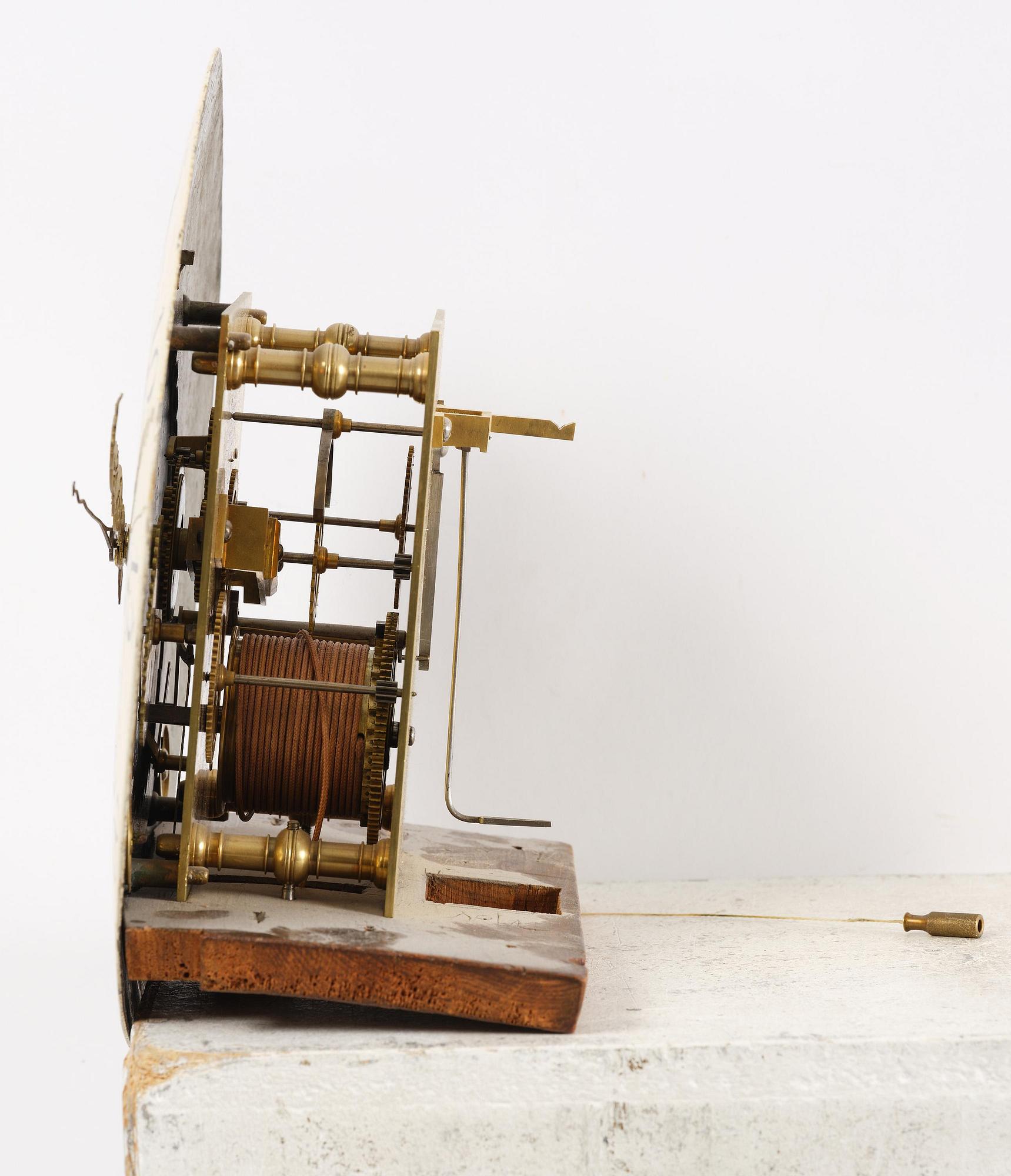 A rococo longcase clock by P. Ernst (watchmaker in Stockholm 1753-84).
