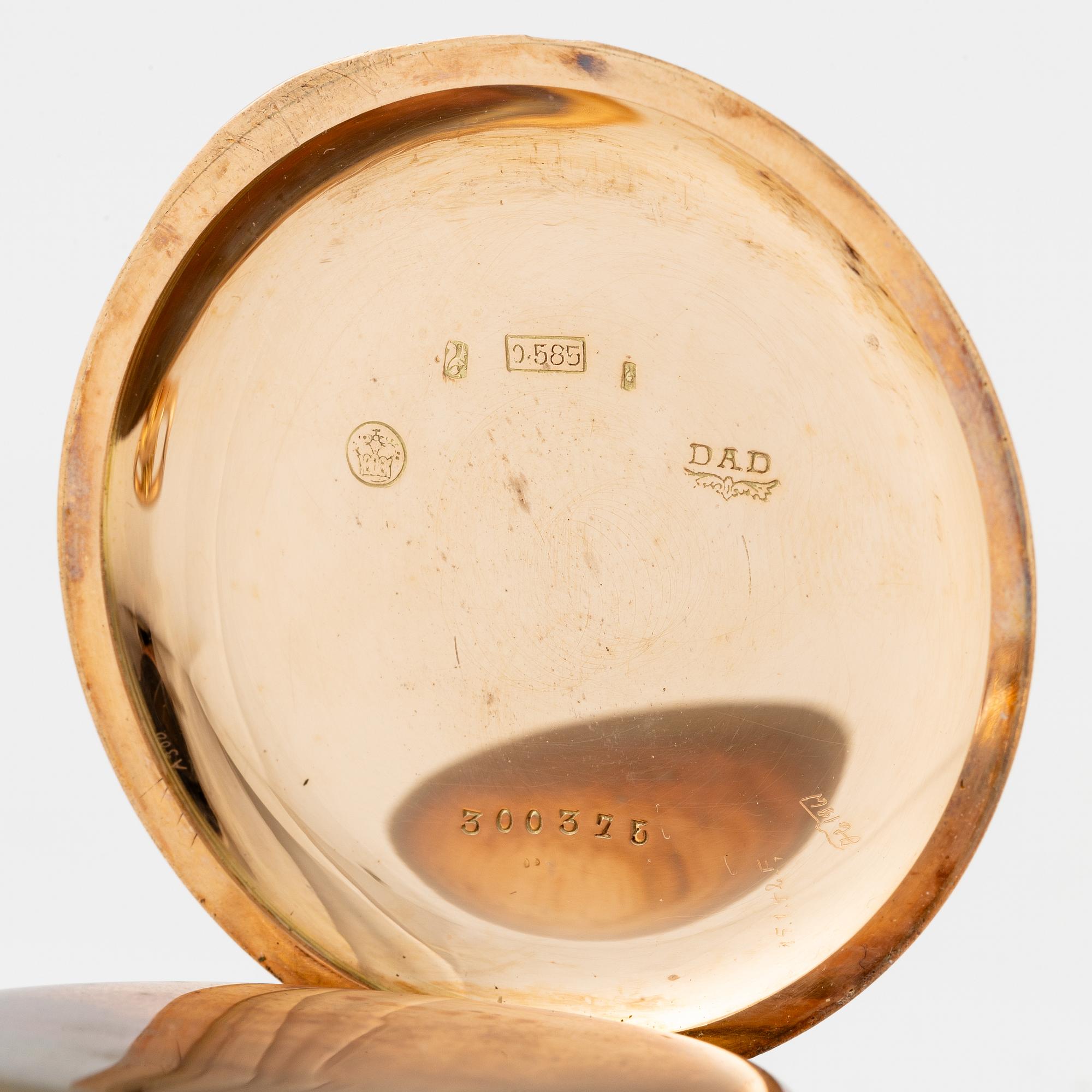 Pocket watch, hunter, 51 mm.