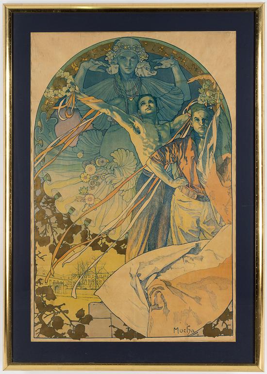 ALPHONSE MUCHA, poster, 'Slavnostní hra na vltave', 1925.