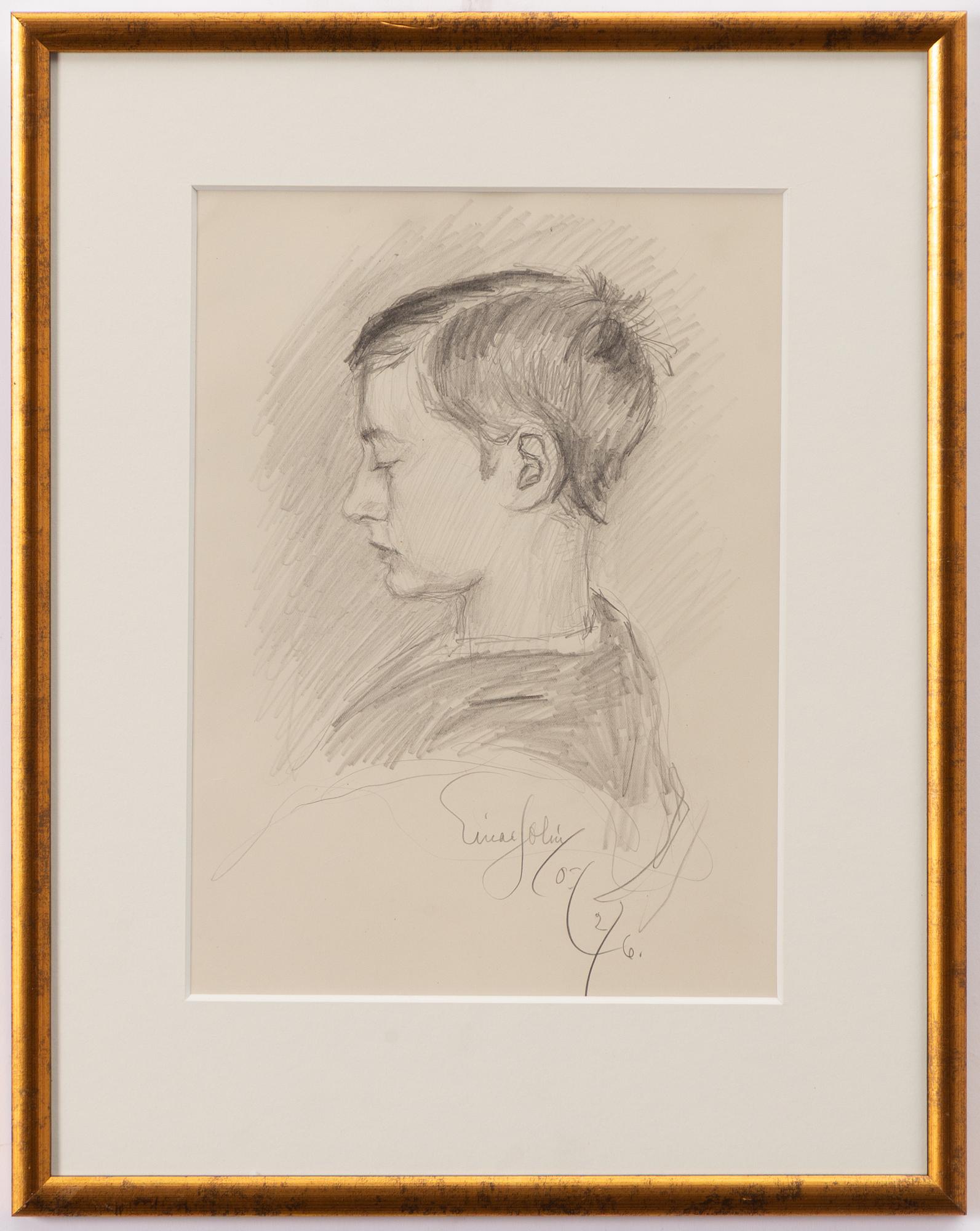 Einar Jolin, Pojke i profil.