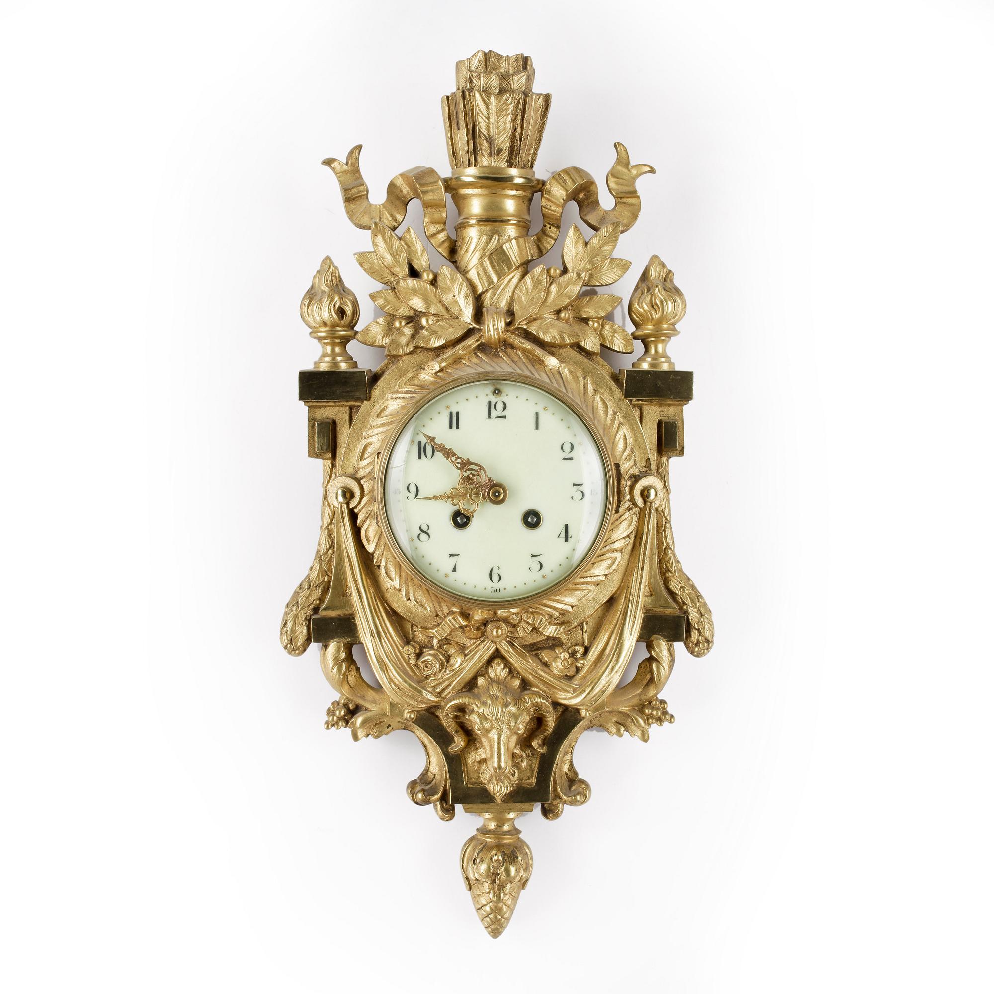 VÄGGPENDYL, Louis XVI-stil, Japy & Freres, Frankrike, omkring 1900-talets mitt.