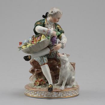 FIGURIN, porslin, Dresden, omkring 1900.