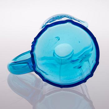 OIVA TOIKKA, GLAS OCH KANNA, 9 delar, "Flora", Nuutajärvi, 1966-1991.