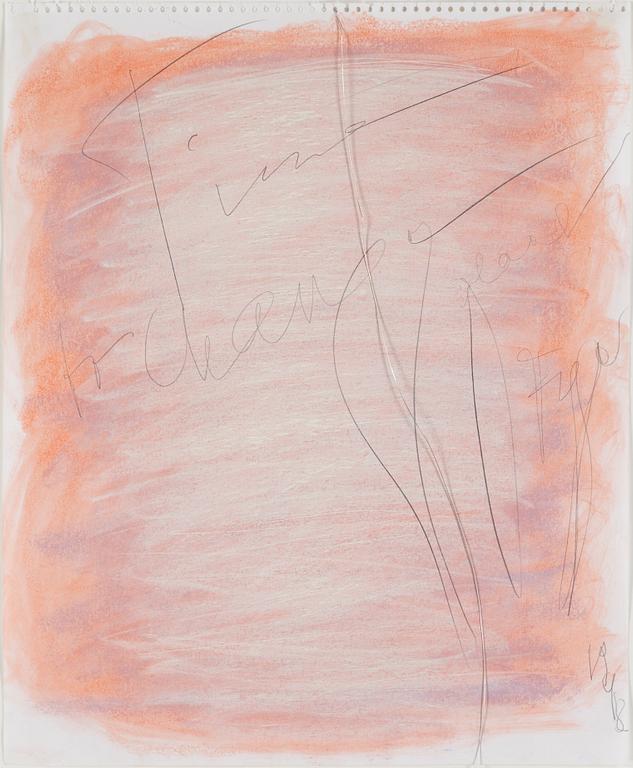 EDDIE FIGGE, mixed media on paper, signed and dated 1998.