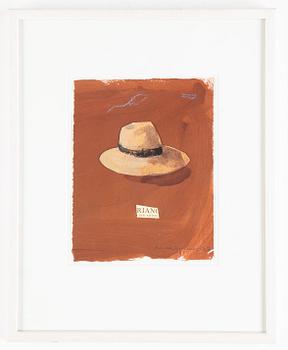 Lennart Aschenbrenner, gouache and collage, signed and dated -07.