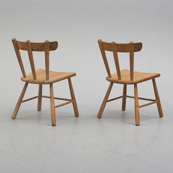 STOLAR, ett par, Sportstugemöbel, 1940-tal.