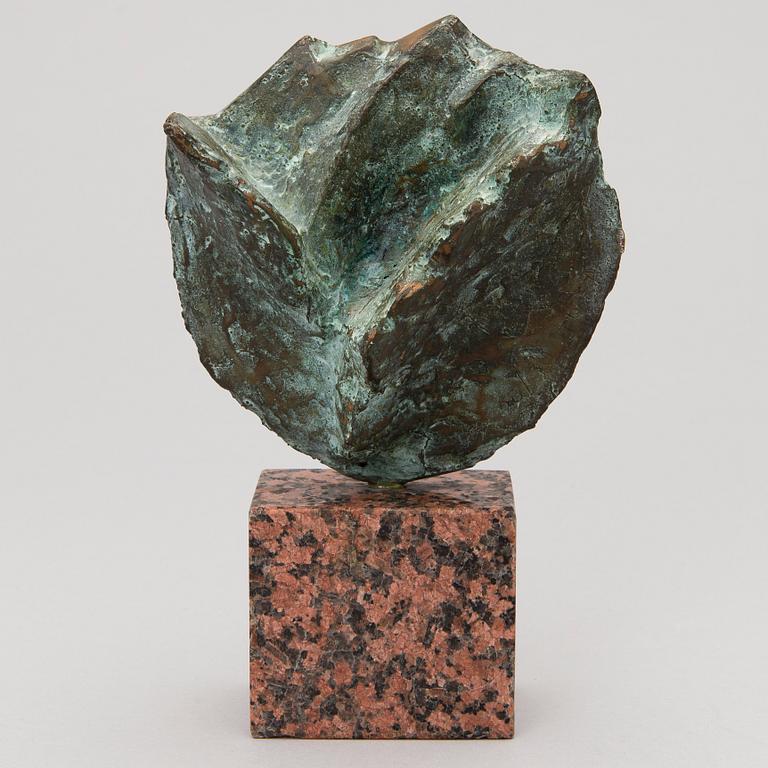 A bronze and granite sculpture, signed TR, dated 94, numbered 28/30.