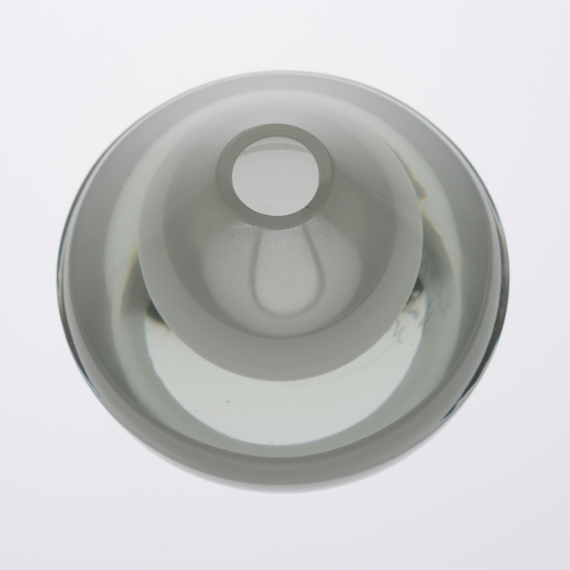 KAJ FRANCK, GLASSKULPTUR. Sign. K. Franck, Nuutajärvi Notsjö -56.