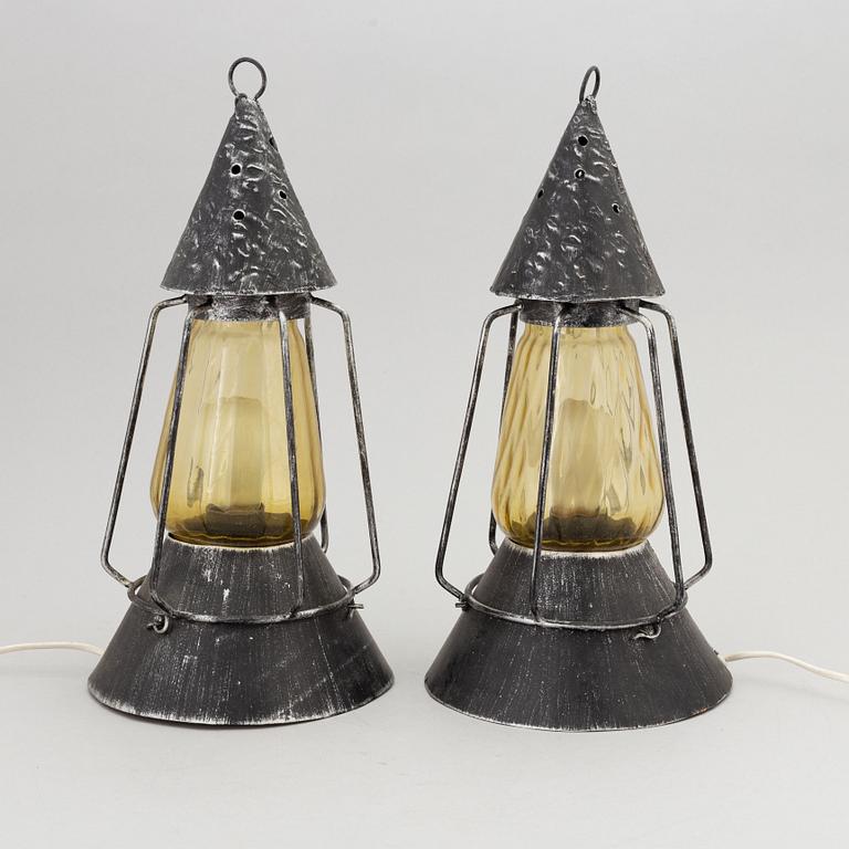 Bordslampor, ett par, Nordiska Kompaniet.