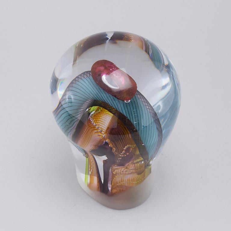 A unique object, designed by Monica Backström for Kosta, signed.