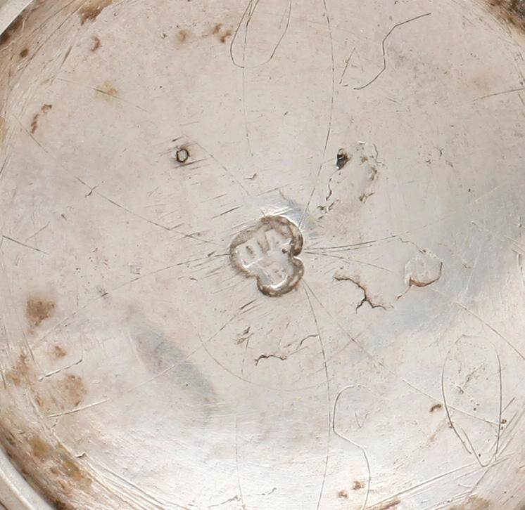 BÄGARE, silver, oidentifierade stämplar, Norge, 1700-tal. Vikt: 160 gram.