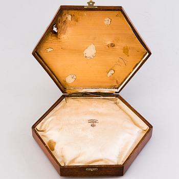 A Fabergé wooden box, Russia early 20th Century.