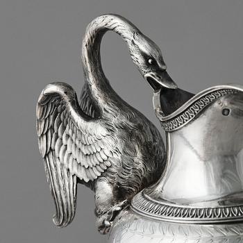 A French ewer, silver, mark of Jean-Baptiste-Claude Odiot (Paris 1819-1838).