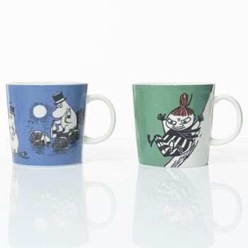 Arabia, seven Moomin mugs, Finland.