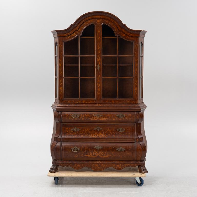 A Dutch style inlay cabinet, first half of the 20th Century.