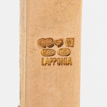 Björn Weckström, A 14K gold necklace "Faro" with a citrine. Lapponia 1983.