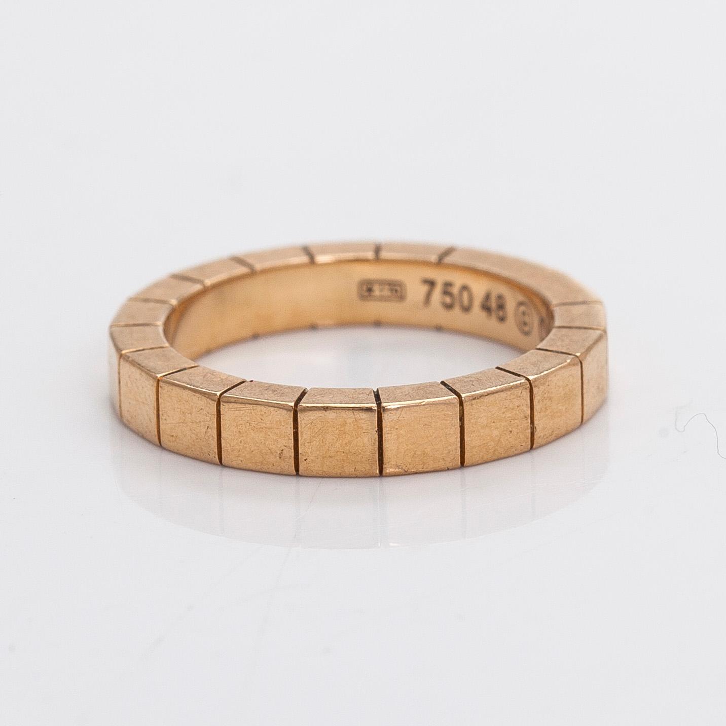 Cartier, sormus, Lanieres, 18K ruusukultaa,