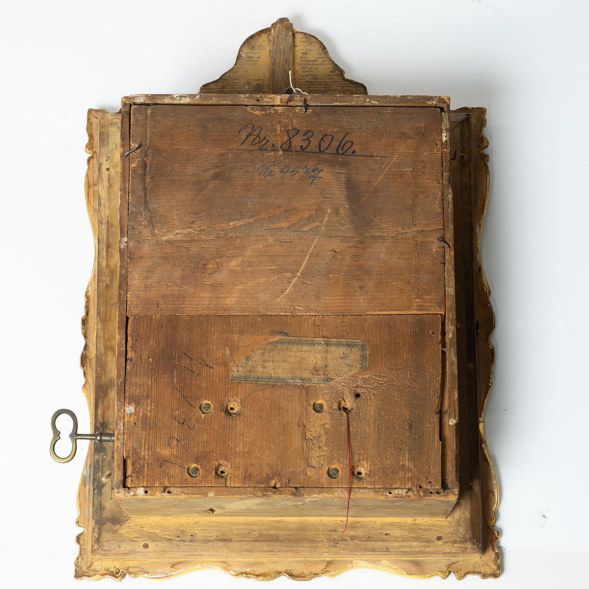 A wall clock, Germany/Austria, second half of the 19th Century.