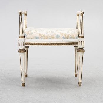A late-Gustaivan stool, Swedn, around 1800.