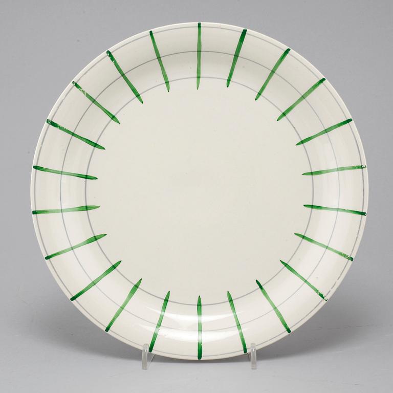 An earthenware tableware set of 62 pcs, 'Spaljé', designed by Wilhelm Kåge for Gustavsberg, around mid 20th century.