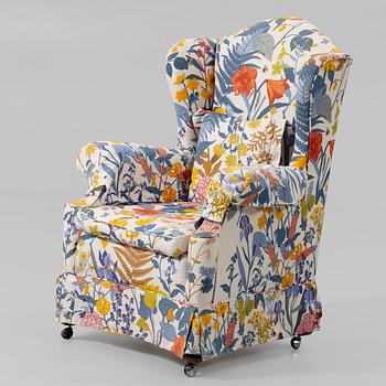 Wingback armchair, second half of the 20th century.