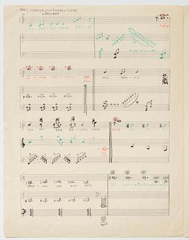 Gösta Adrian-Nilsson, Portfolio with three scores,  "Dialog mellan piano och cello", opus 2, "Sång och piano", opus 3.