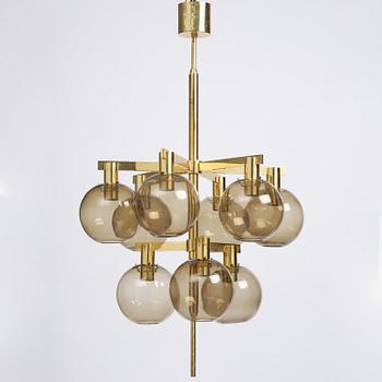 Hans-Agne Jakobsson, taklampa, modell "T348/9", Hans-Agne Jakobsson AB, Markaryd, 1960-tal.