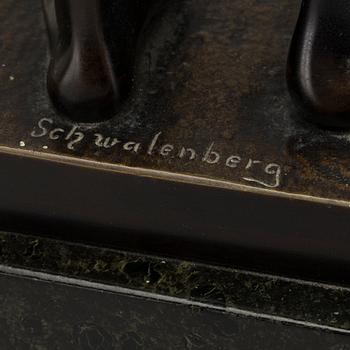 SPRIO SCHWATENBERG, sculpture, bronze signed,