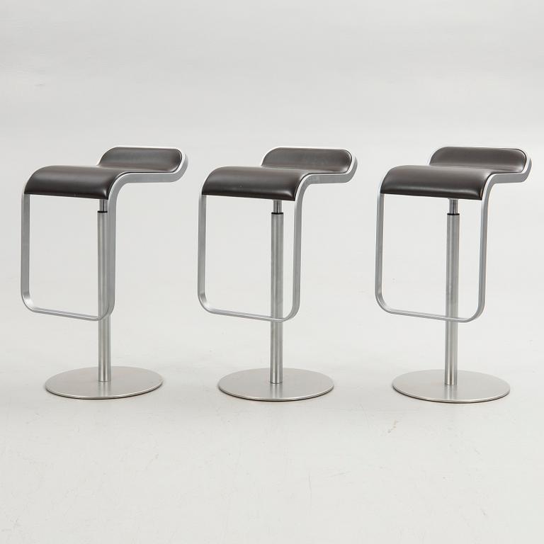 Shin & Tomoko Azumi, bar stools, 3 pcs, "Lem", LaPalma, Italy, 21st century.