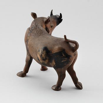 SKULPTUR, skuret trä, orientalisk, 1900-tal.