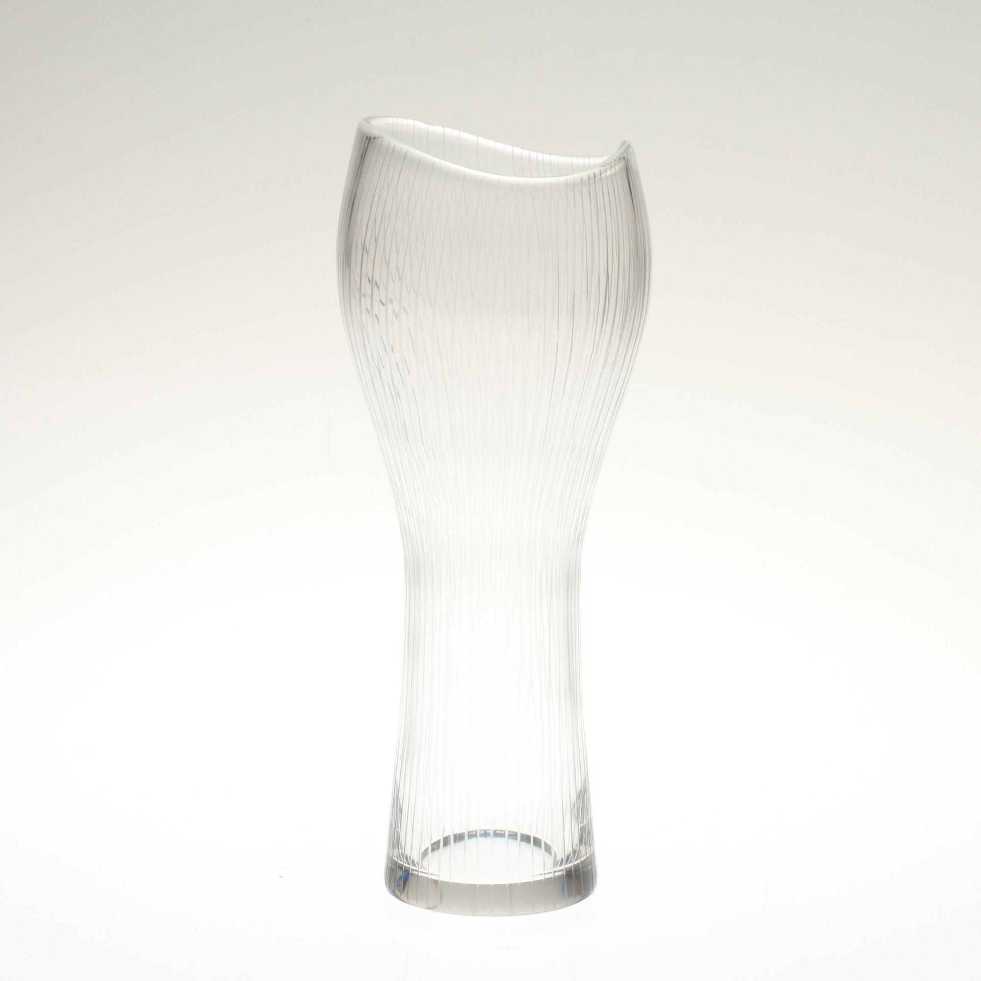 VAS, glas, signerad Tapio Wirkkala -Iittala -57.
