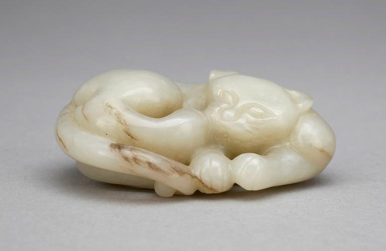 SKULPTUR, jade Kina, 1900-talets början.