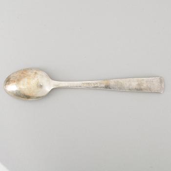 TESKEDAR, 12 st, silver "Rosenholm", GAB, Stockholm, 1900-talets andra hälft, vikt ca 197g.