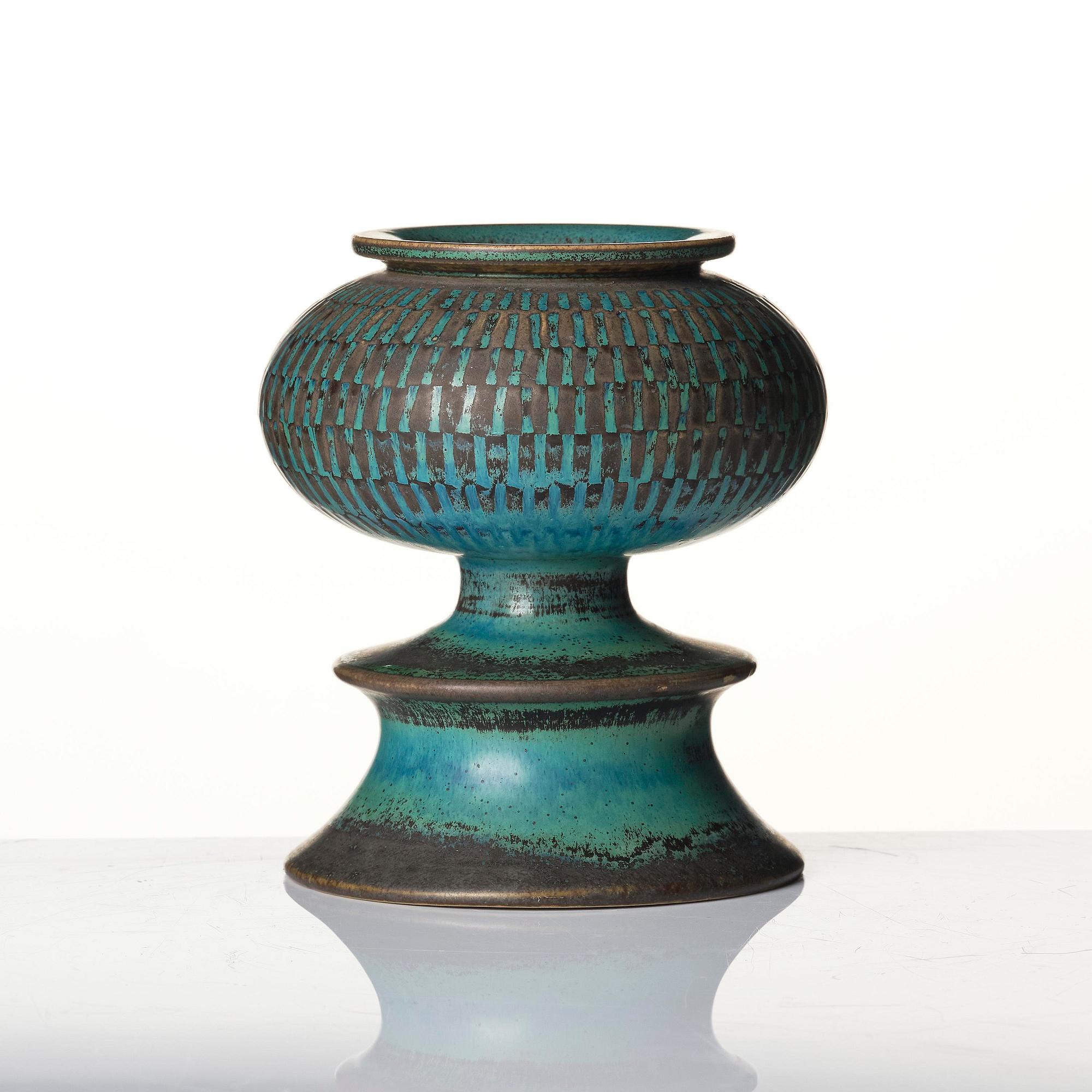 Stig Lindberg, vas, stengods, Gustavsbergs Studio 1962.