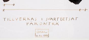 OLLE ANDERSSON, blandteknik, mongramsignerad o daterad 11.12.1989.